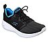 GO RUN FAST -, BLACK/BLUE Footwear Lateral View