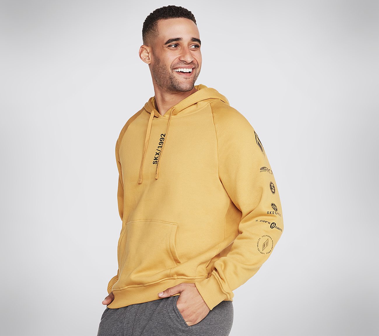 SKX VAROCITY PULLOVER, GOLD Apparel Bottom View