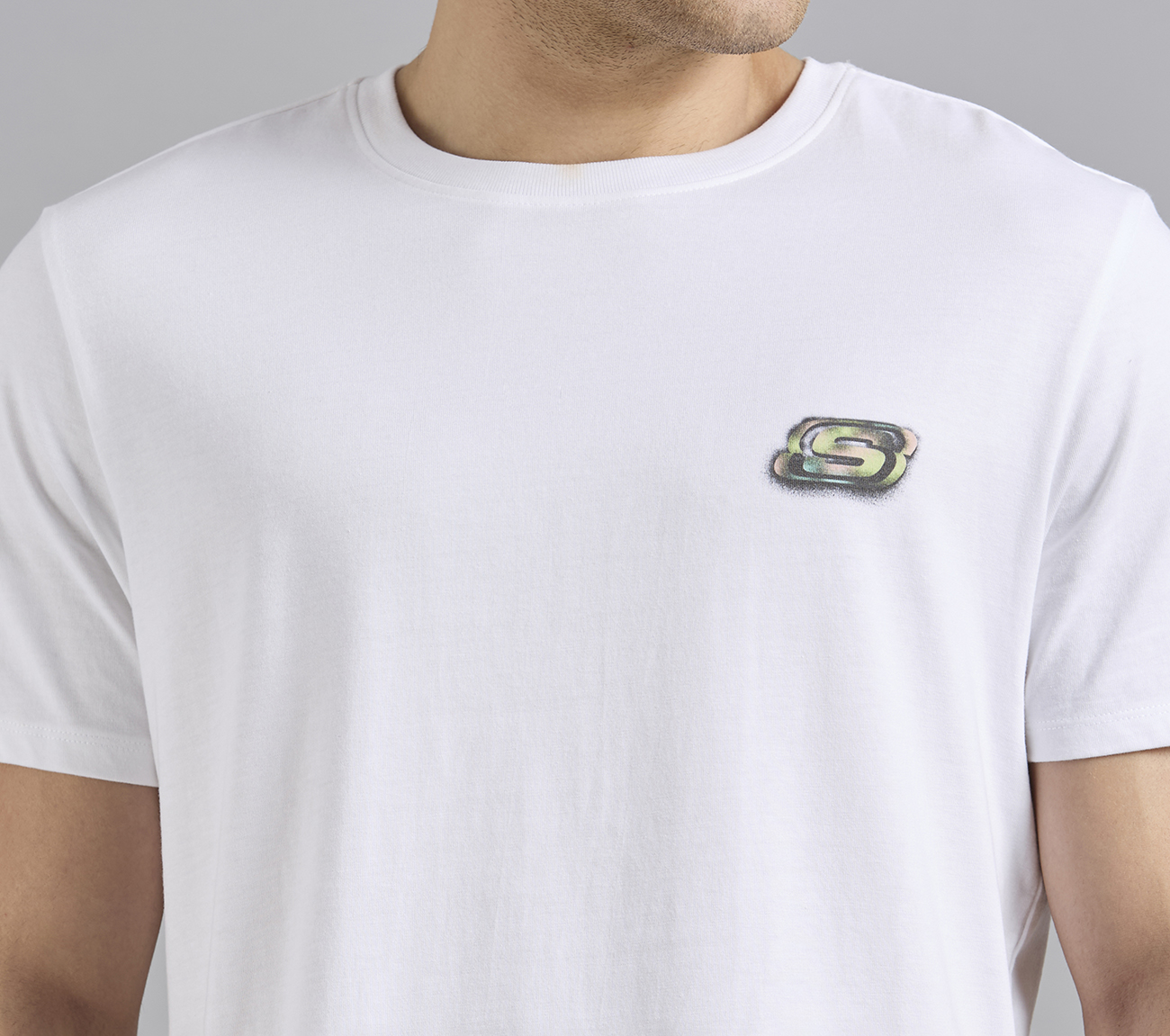 ANIME SPRAY APPLIQUE TEE, WHITE