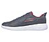 GO RUN 600 - REFINE, CHARCOAL/RED Footwear Left View