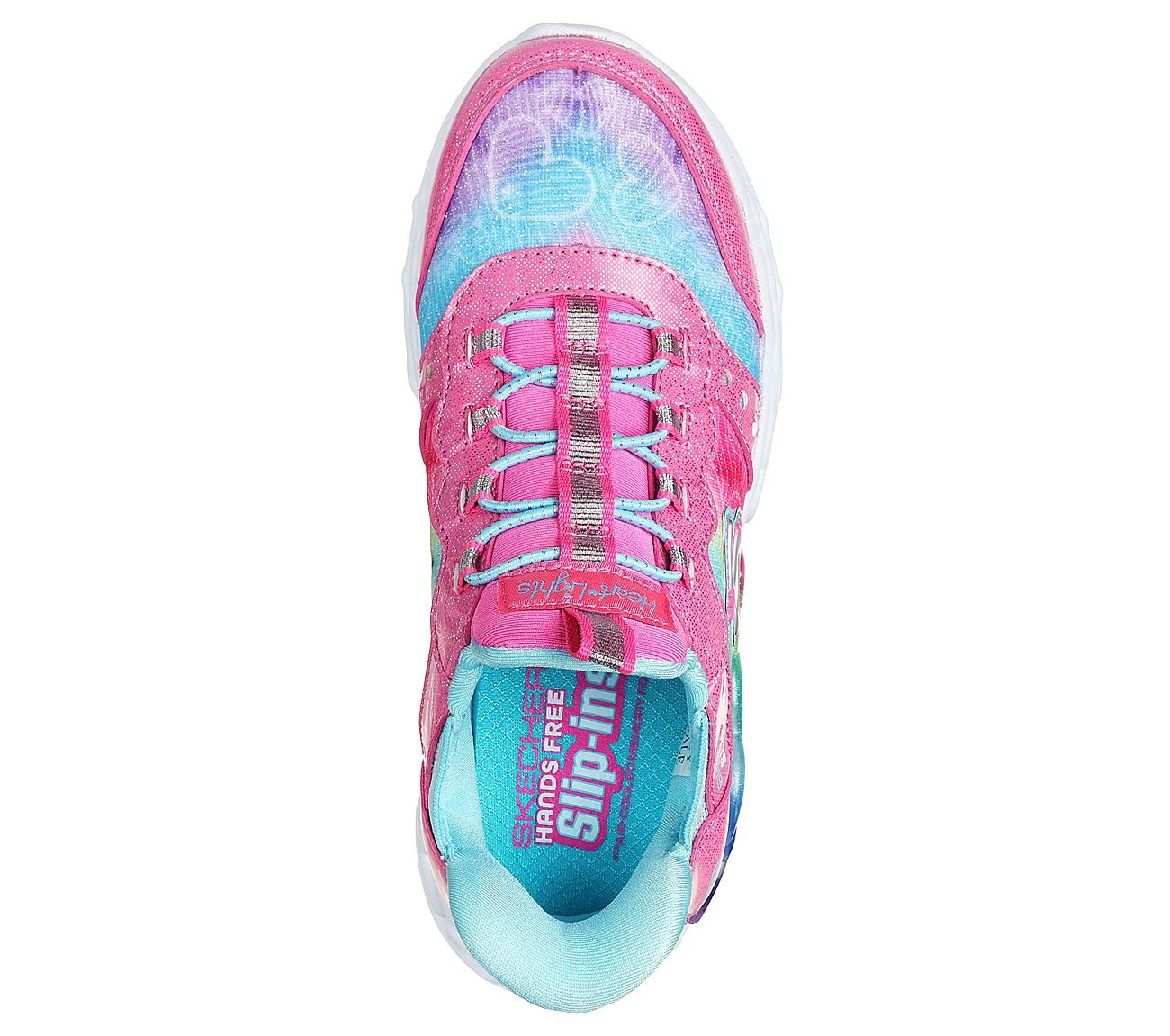 INFINITE HEART LIGHTS - ETERN, PINK/MULTI Footwear Top View