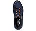 MAX CUSHIONING ARCH FIT, NAVY/ORANGE Footwear Top View