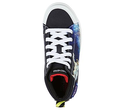 DURATRONZ-SPACE BLITZ, BLACK/MULTI Footwear Top View