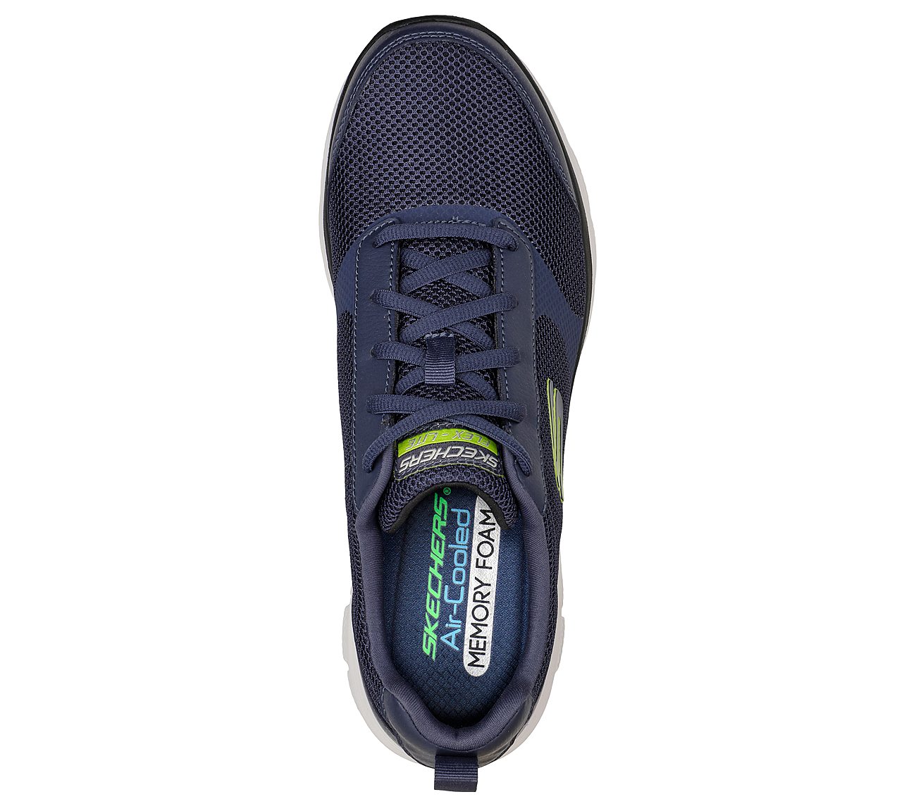 FLEX ADVANTAGE 4.0-EFFICIENT, NAVY/LIME Footwear Top View