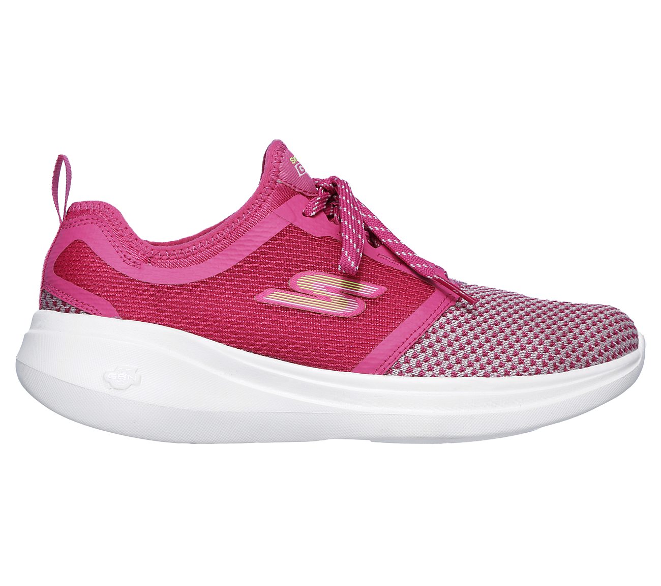 GO RUN FAST-INVIGORATE, HOT PINK/LIME Footwear Right View