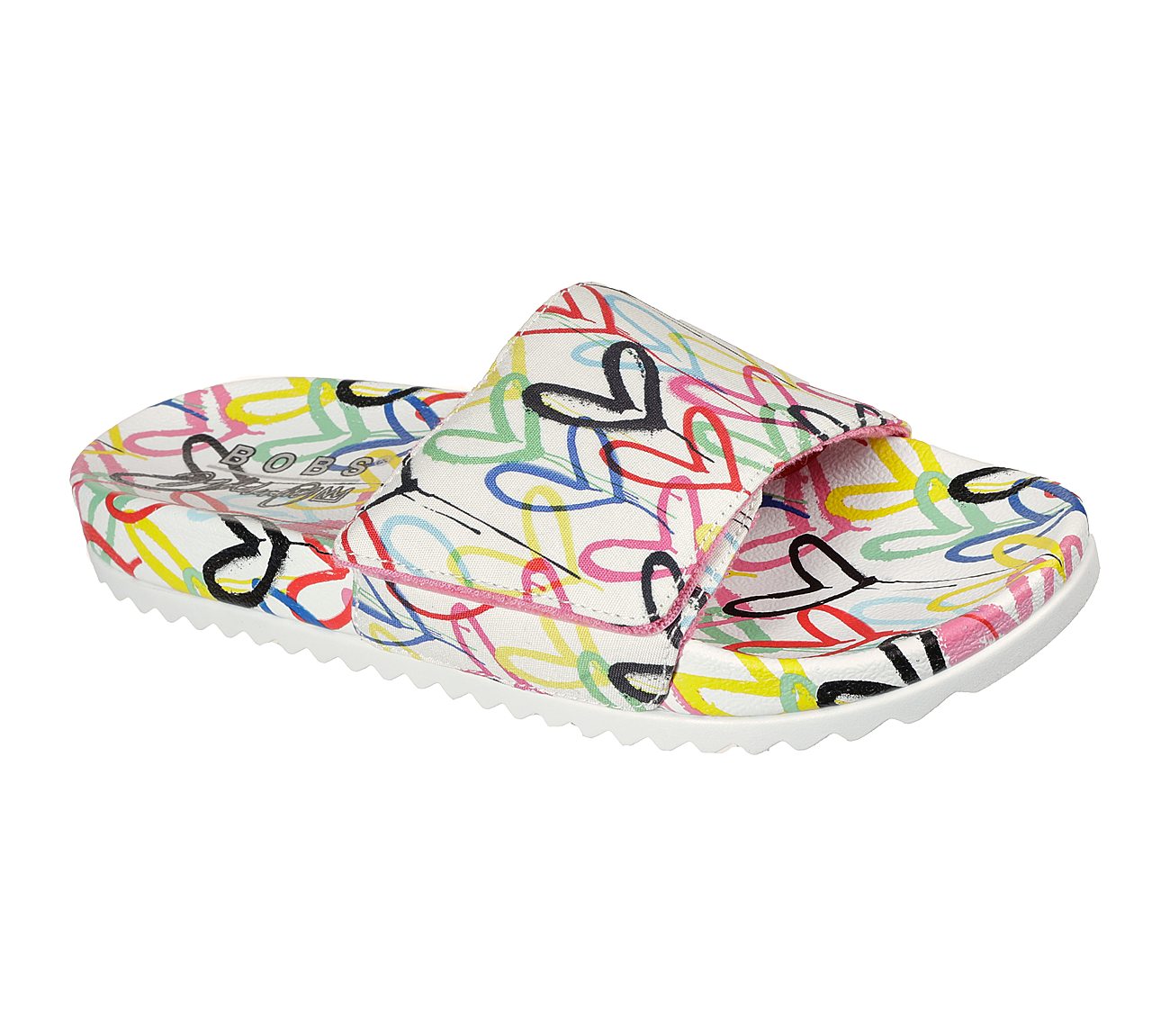 POP UPS 2-LOVE & SUMMER, WHITE/MULTI Footwear Lateral View