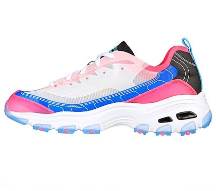 D'LITES-FRESH AIR, BLUE/HOT PINK Footwear Left View