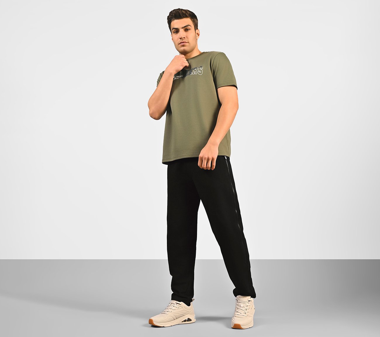 APPAREL MENS, BLACK Apparel Right View