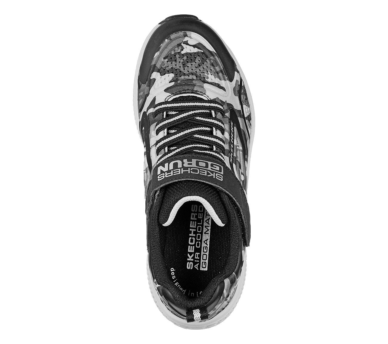 GO RUN CONSISTENT - ZIVOR, BLACK/GREY Footwear Top View