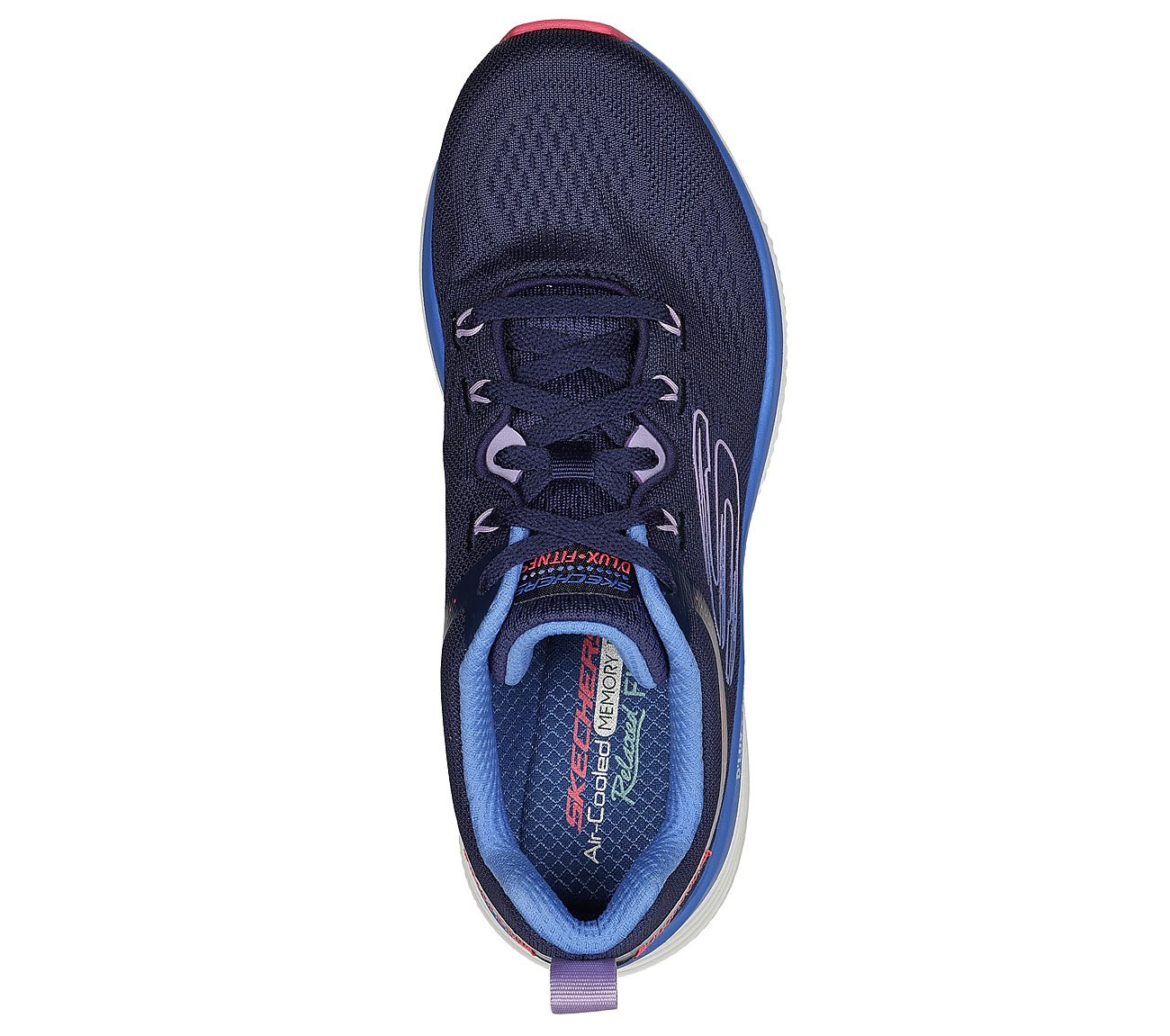 D'LUX FITNESS-NEW MOXIE, NAVY/MULTI Footwear Top View