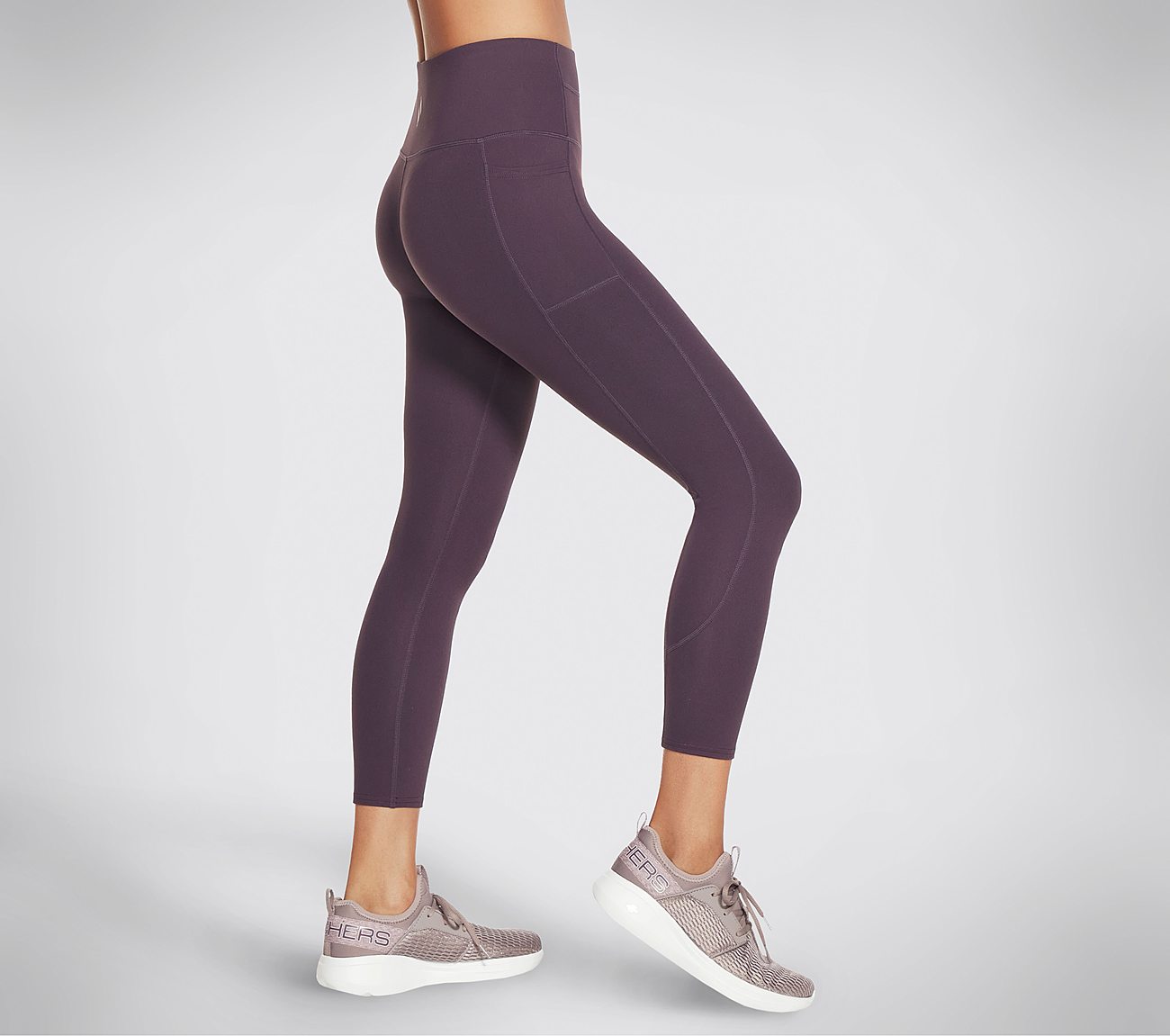 GOWALK HW 7/8 LEGGING II, DARK PURPLE Apparel Bottom View