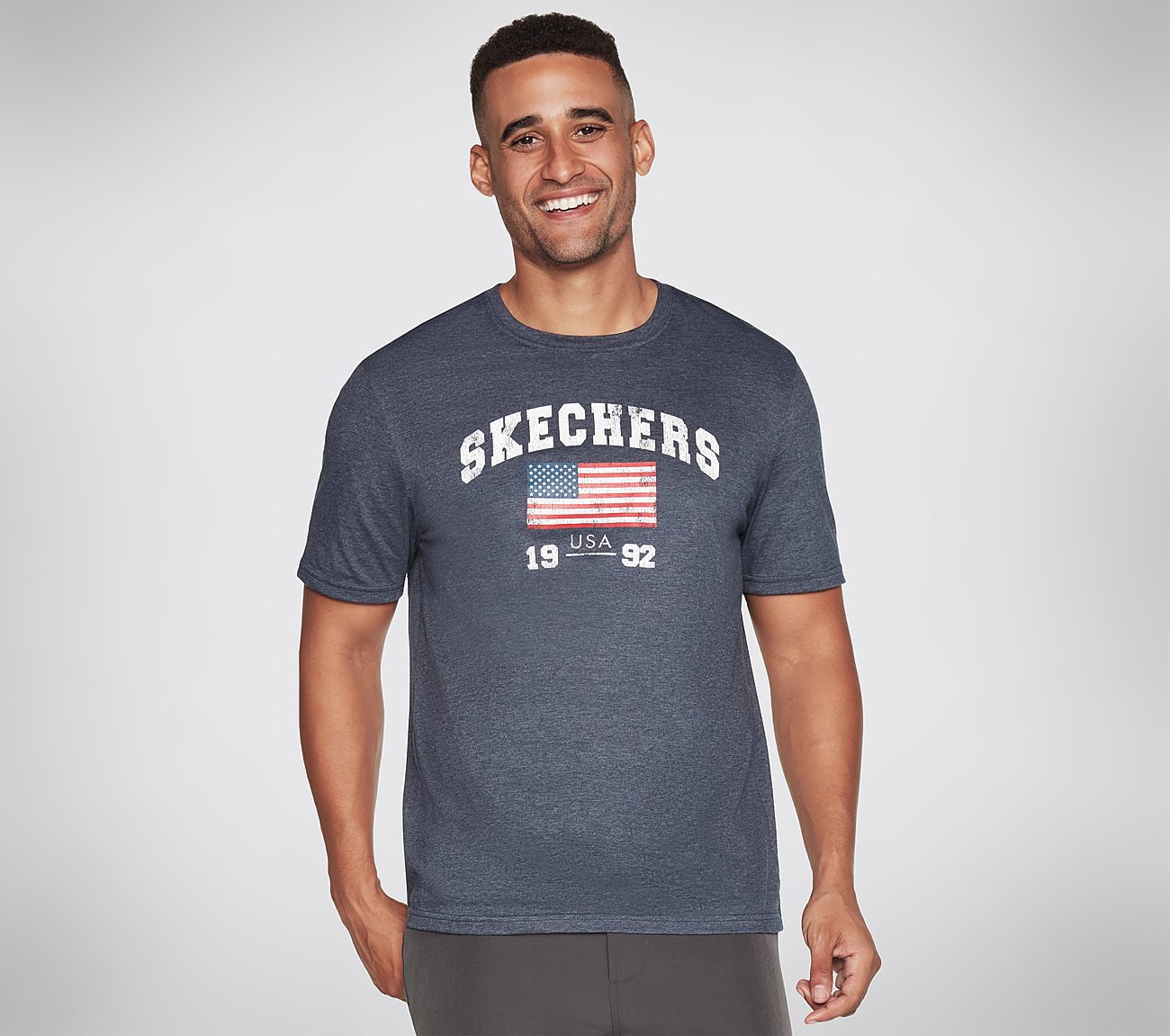 FLAG HERITAGE TEE, NNNAVY Apparels Lateral View