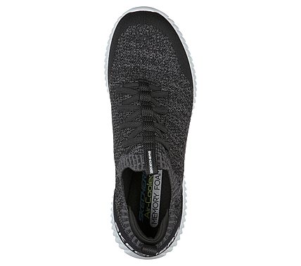 ELITE FLEX - KARNELL, BLACK/WHITE Footwear Top View