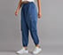 ACTIVE WOVEN JOGGER, WHITE/PERIWINKLE