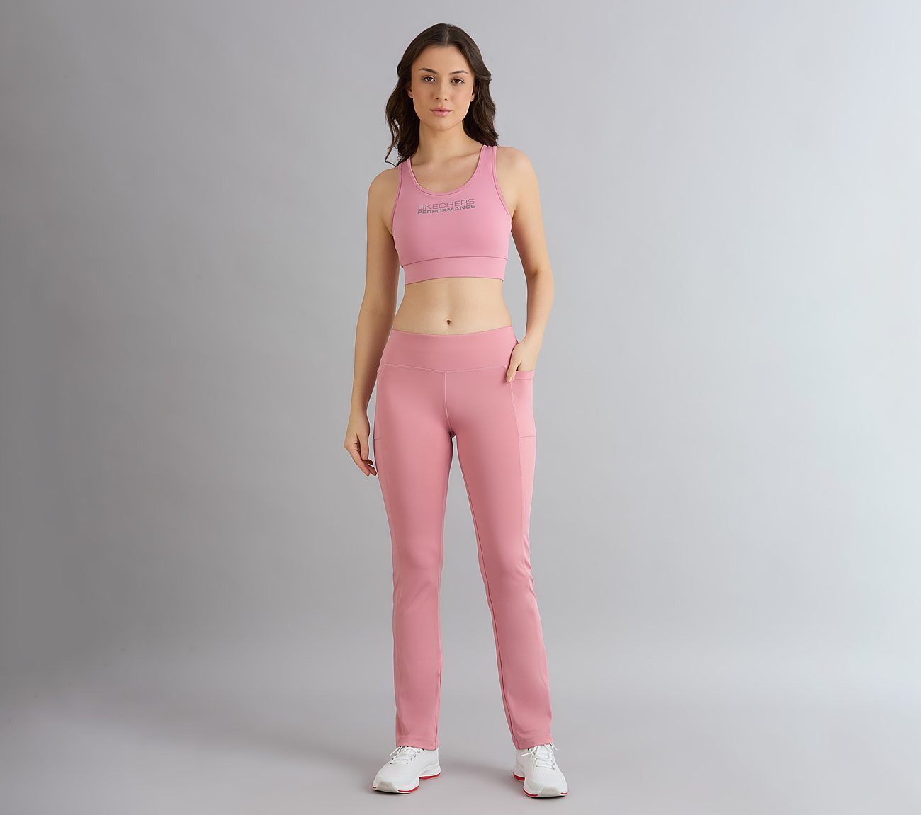 BRANDED RACERBACK BRA, PURPLE/YELL Apparel Right View