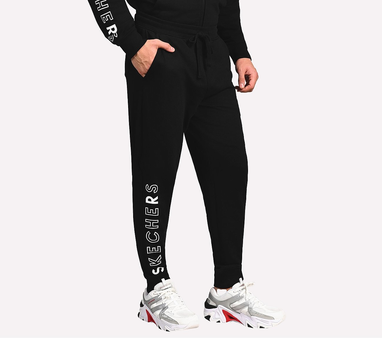 SKECHERS LIFESTYLE JOGGER, BBBBLACK Apparel Bottom View