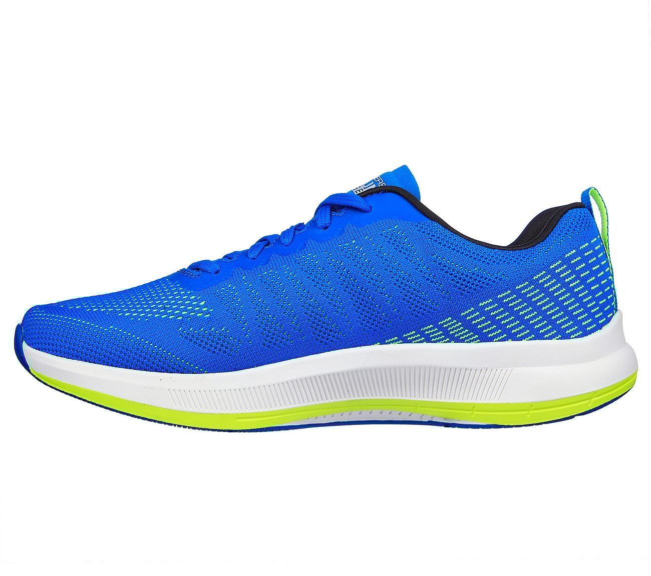 GO RUN PULSE - STRADA, BLUE/LIME Footwear Left View