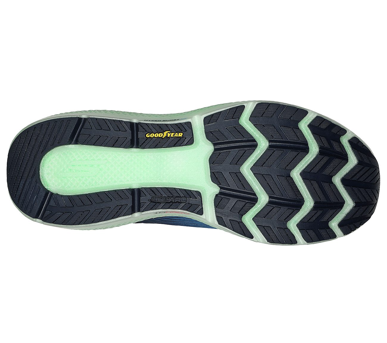 GO RUN RIDE 11, BLUE Footwear Bottom View