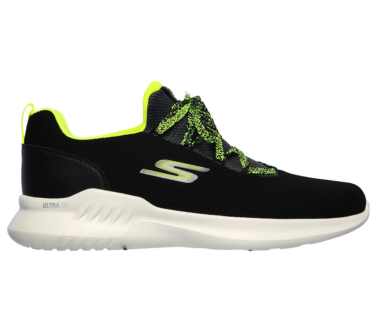 GO RUN MOJO 2.0 - LUCITE, BLACK/LIME Footwear Right View