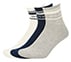 3PK MENS SOLID HALF TERRY ANKLE, NVY/GRY/WHT