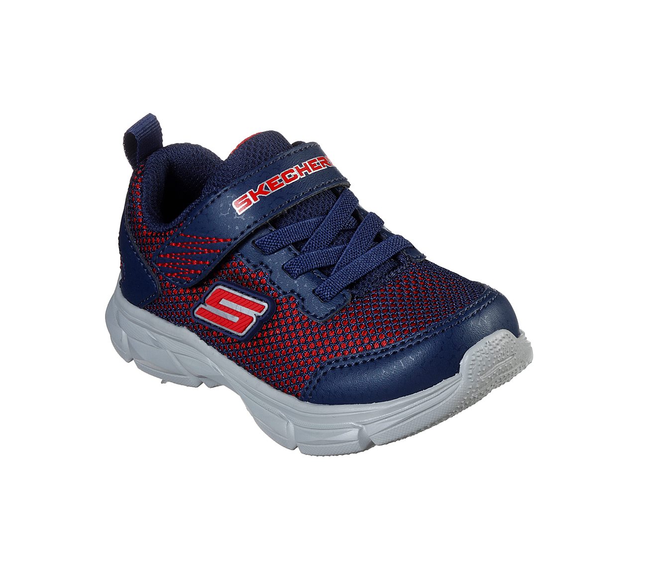 ADVANCE - INTERGRID, NAVY/RED Footwear Lateral View
