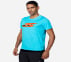 GORUN RAZOR S/S T-SHIRT, LIGHT BLUE/TURQUOISE Apparels Top View