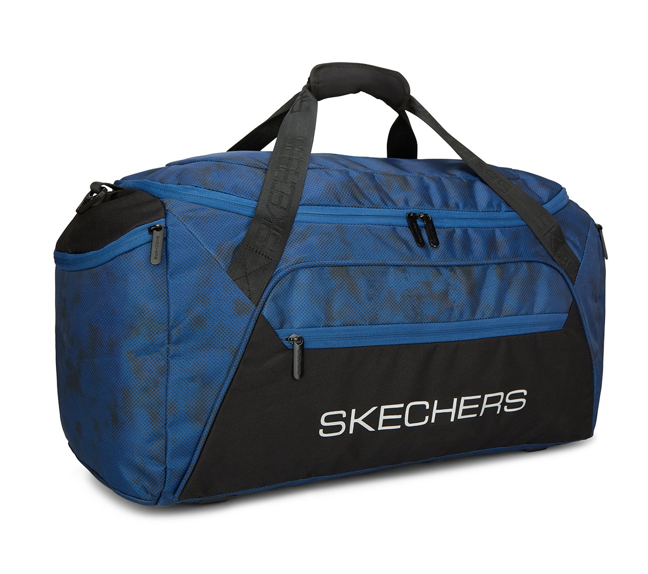 CAMO DUFFLE BAG, BLUE/BLACK