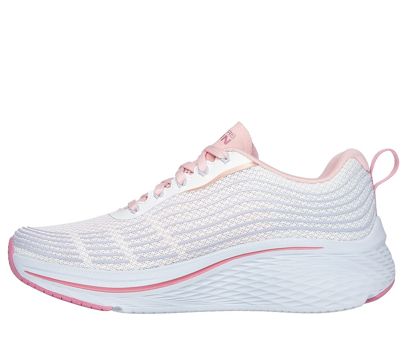 MAX CUSHIONING ELITE 2, WHITE/BLUE/PINK Footwear Left View