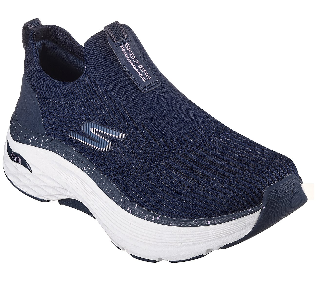 MAX CUSHIONING ARCH FIT - MYR, NAVY/LAVENDER Footwear Right View