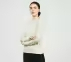 SHIMMER STRIPE LONG SLEEVE, OFF WHITE