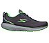 GO RUN PURE 3, CHARCOAL/LIME Footwear Lateral View