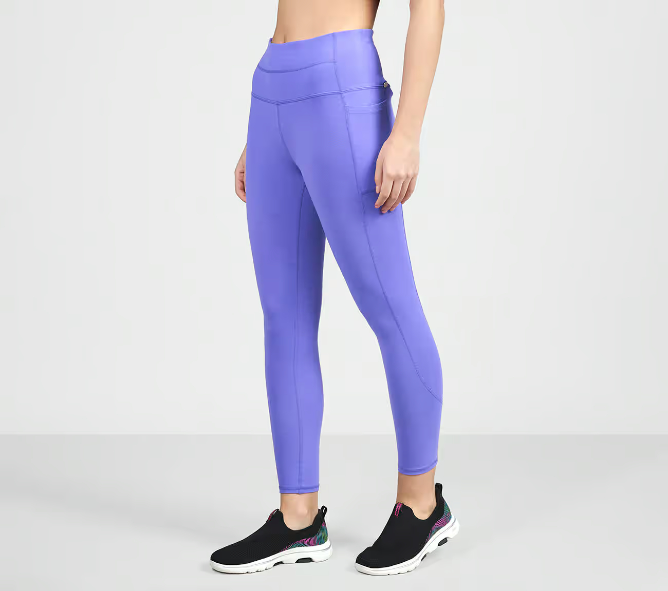 GOWALK HW 7/8 LEGGING II, NEON PINK/PURPLE Apparel Top View