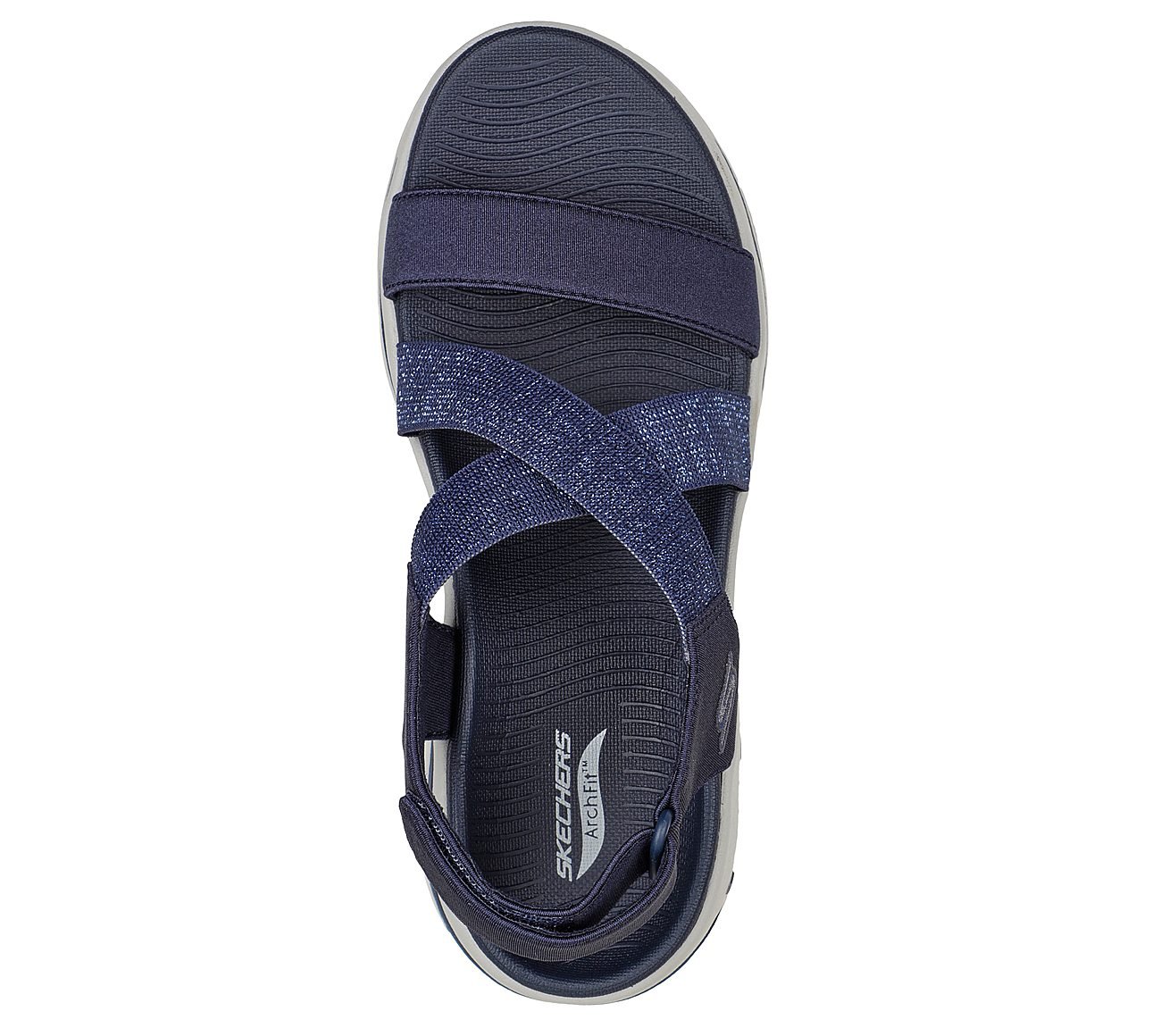 GO WALK ARCH FIT SANDAL - AST, NNNAVY Footwear Top View