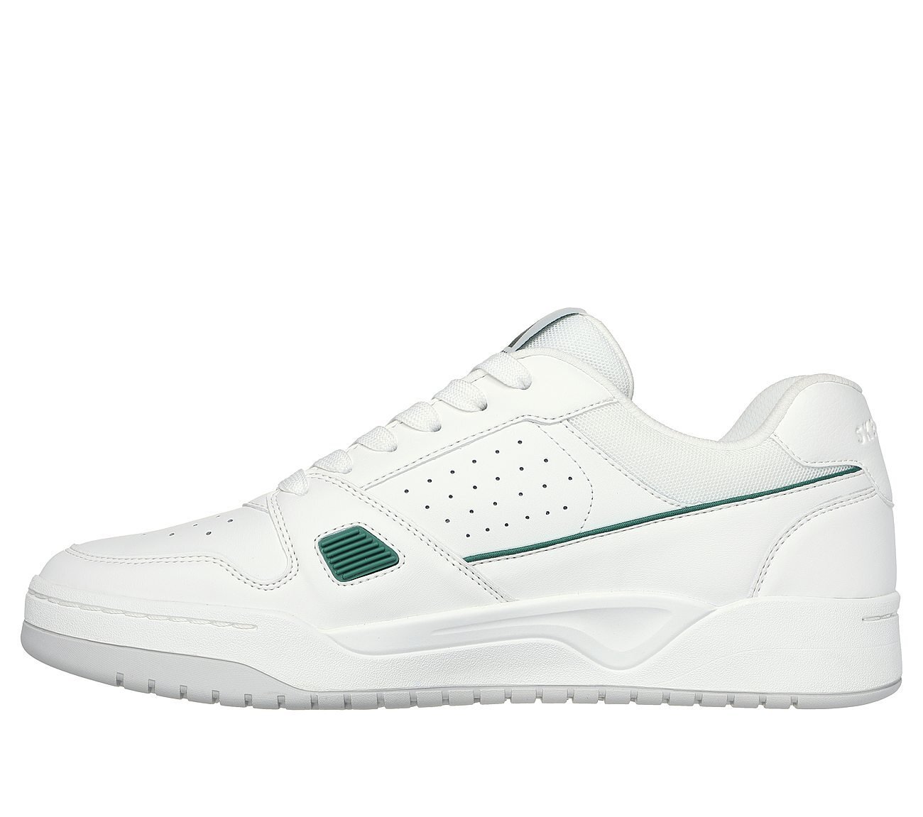 KOOPA - TIEBREAK LOW, WHITE/GREEN Footwear Left View