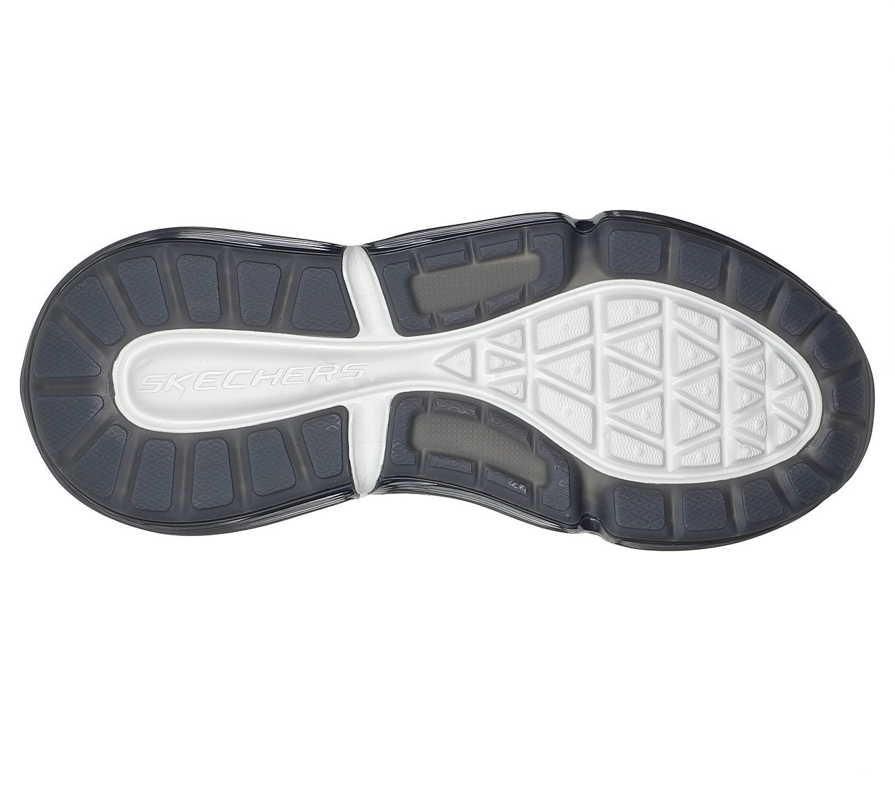 AIR CUSHIONING MEGA, CHARCOAL/ORANGE Footwear Bottom View
