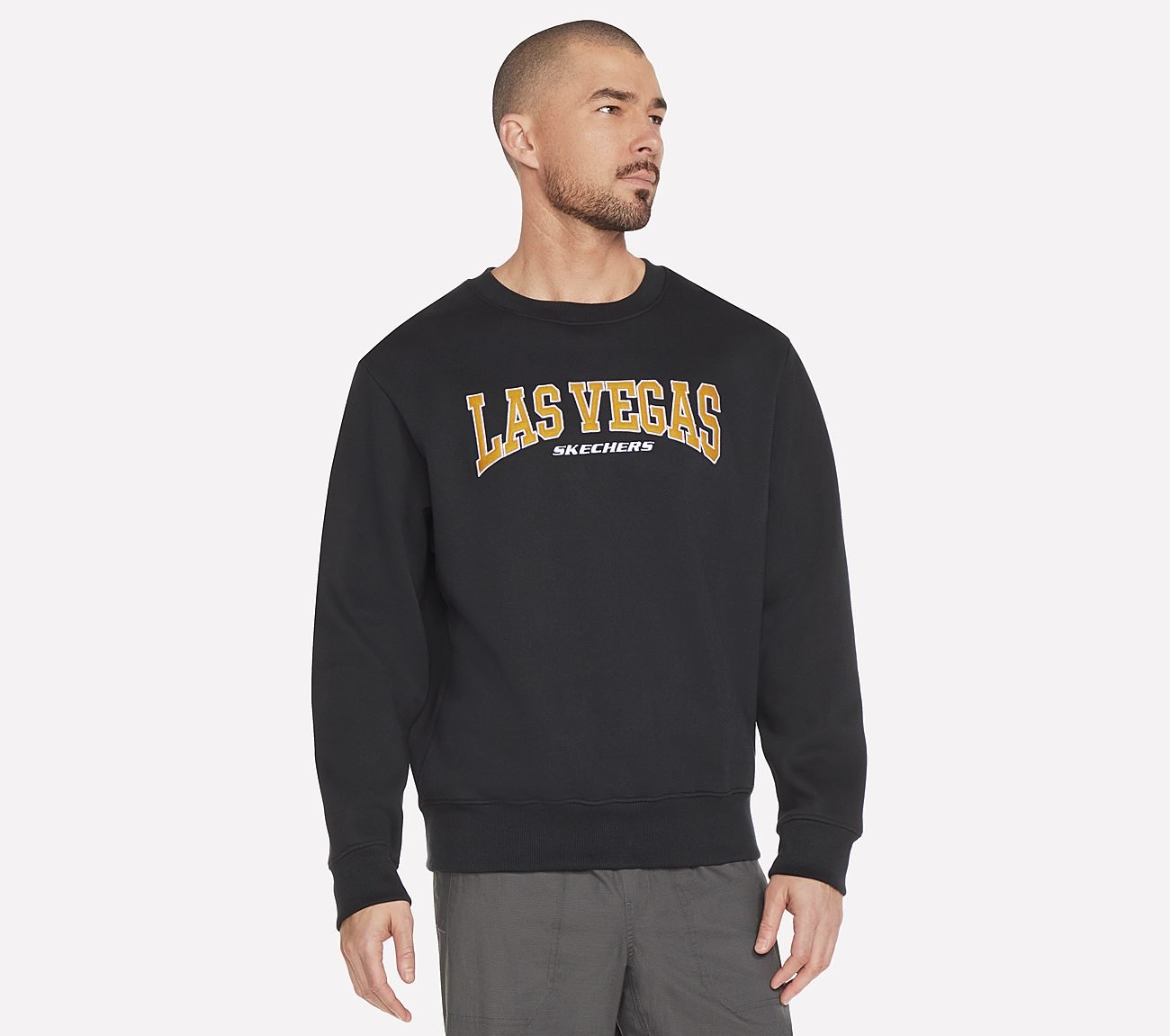 SKECH-SWEATS VEGAS CREW, BBBBLACK Apparels Lateral View