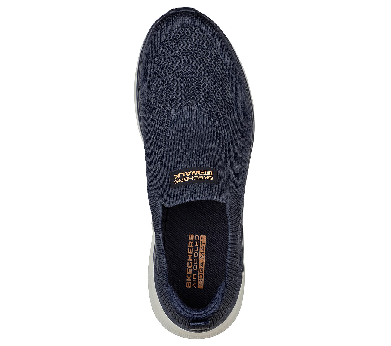 GO WALK 6, NAVY/ORANGE Footwear Top View