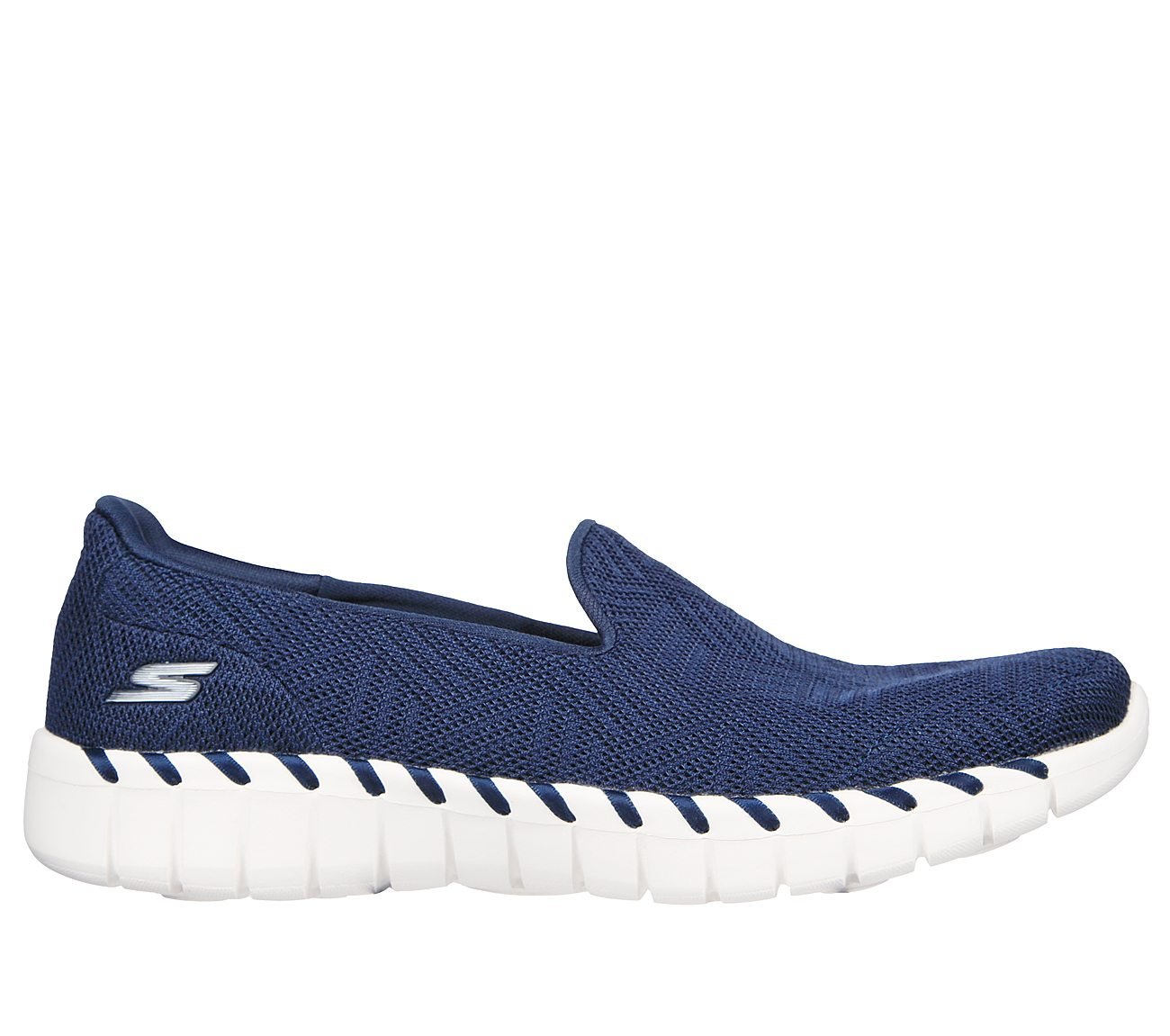 GO WALK SMART 2, NAVY/WHITE Footwear Lateral View