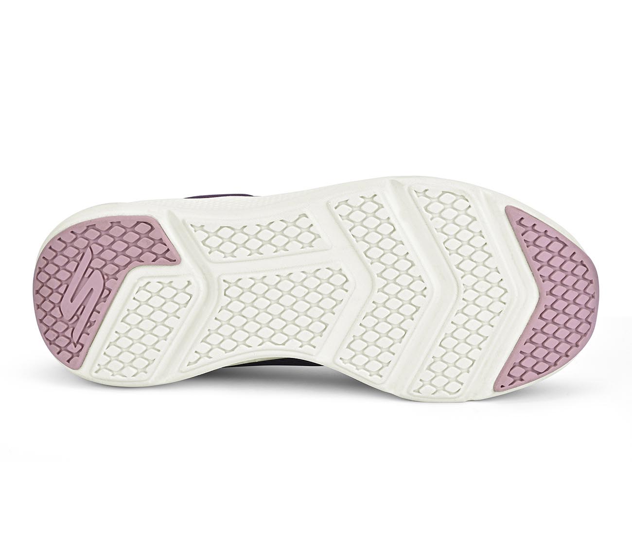GO RUN ELEVATE, PLUM Footwear Bottom View