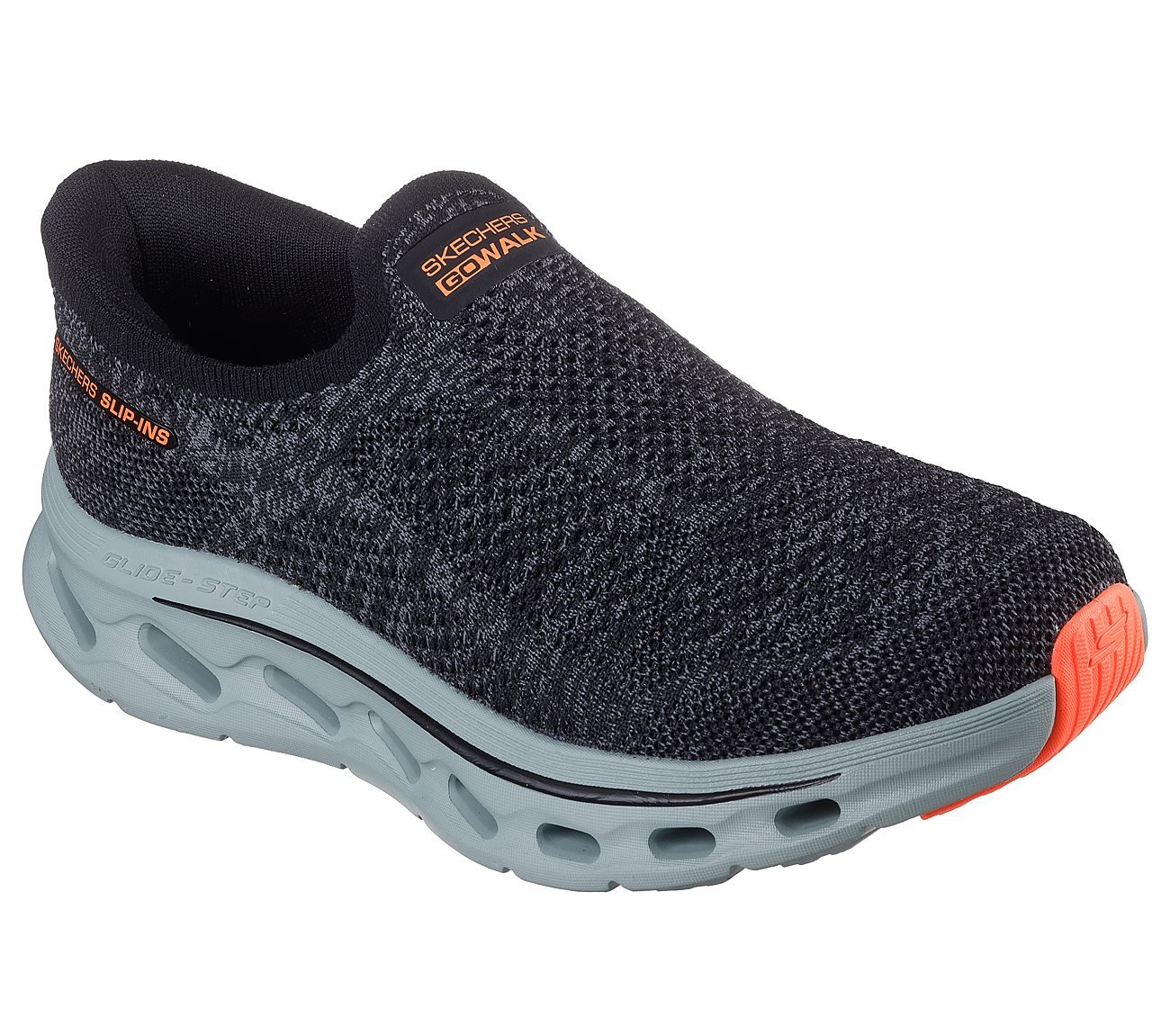 GO WALK GLIDE-STEP 2.0 - CALE, BLACK/GREY Footwear Right View