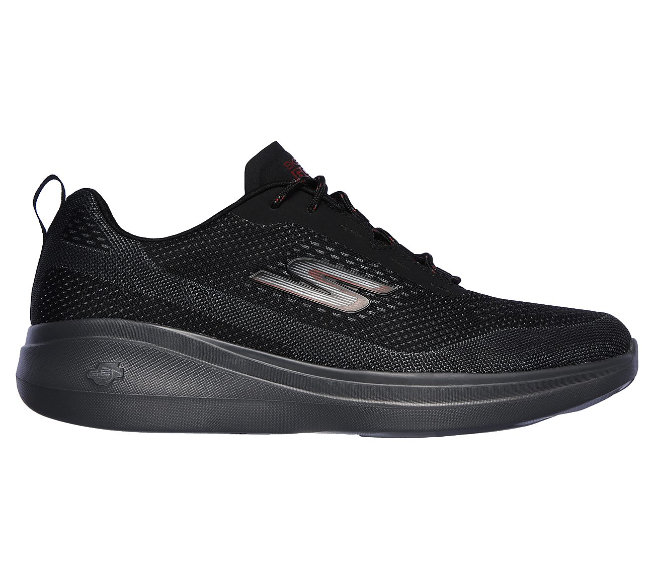 GO RUN FAST -, BLACK/CHARCOAL Footwear Right View