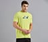 SKECHERS NEWSPRINT LOGO TEE, MINT/YELLOW