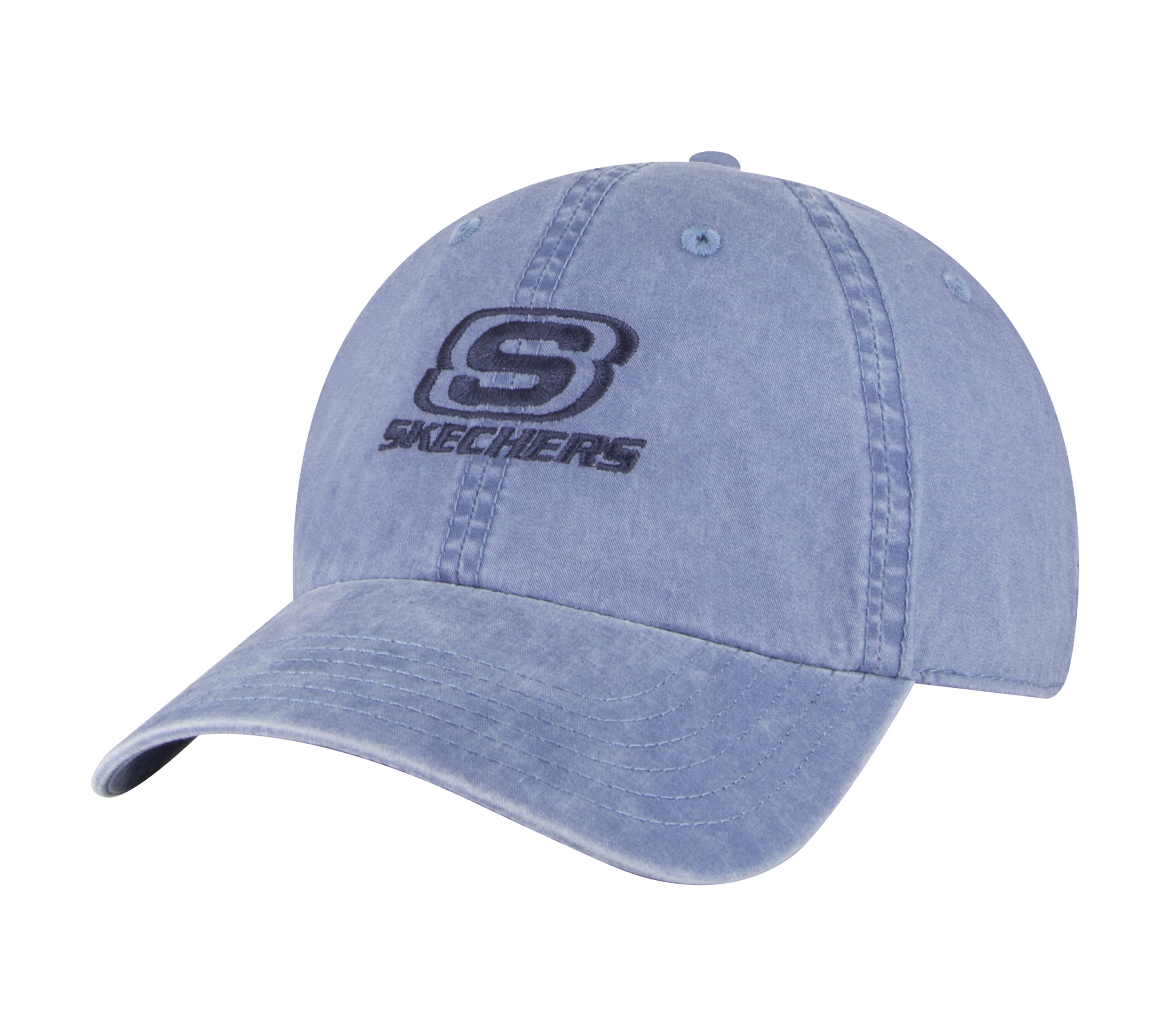 WASHED DAD HAT, BLUE Accessories Lateral View