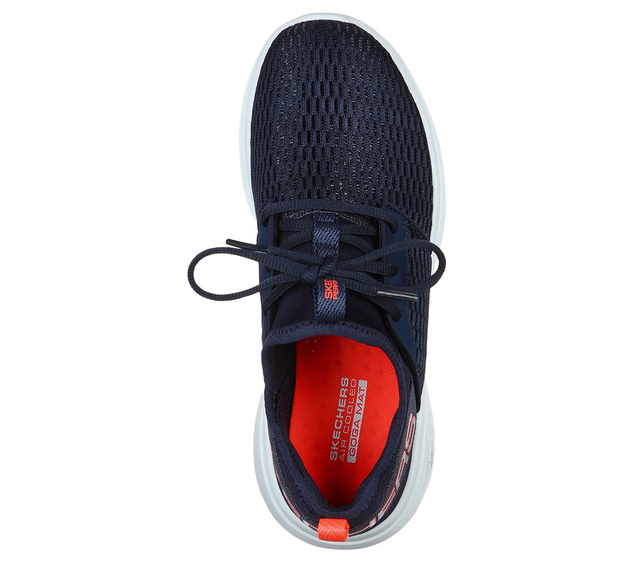 GO RUN FAST - GLIMMER, NAVY/CORAL Footwear Top View