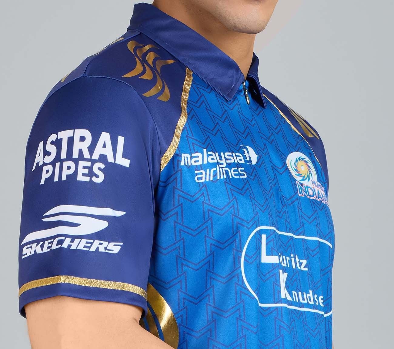 MUMBAI INDIANS IPL MEN'S REPLICA JERSEY 2026, ROYAL/NAVY/LIME