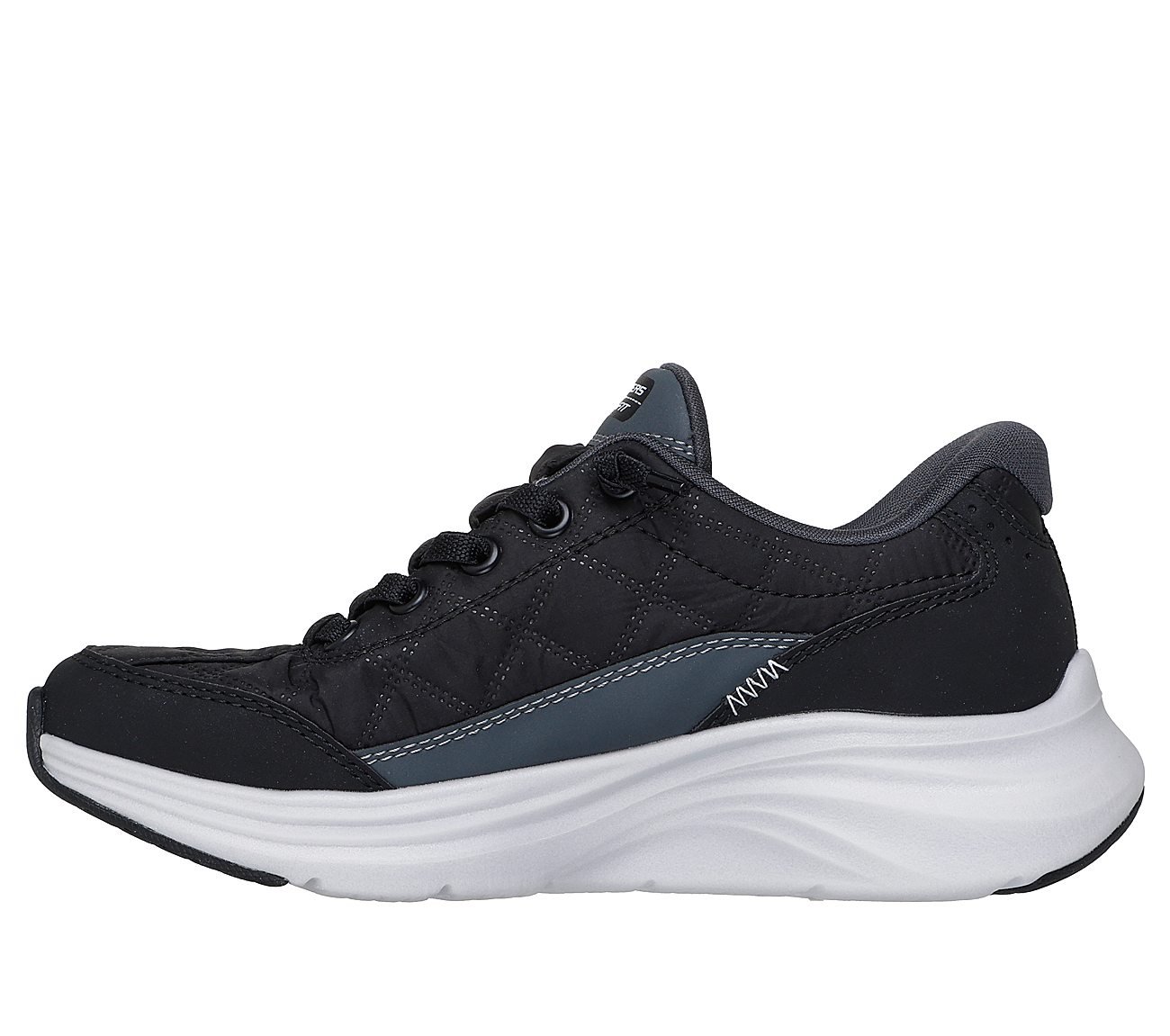 CONTOUR FOAM - COZY FIT, BLACK/WHITE Footwear Left View