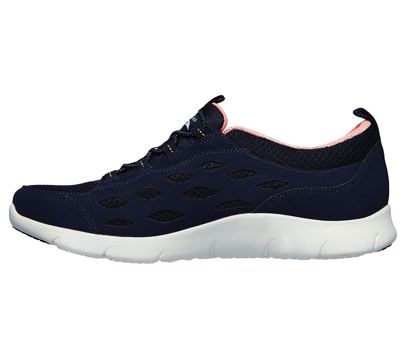 ARCH FIT REFINE, NAVY/CORAL Footwear Left View