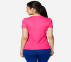 WOMENS ELITE TEE, NEON PINK/PINK Apparels Bottom View