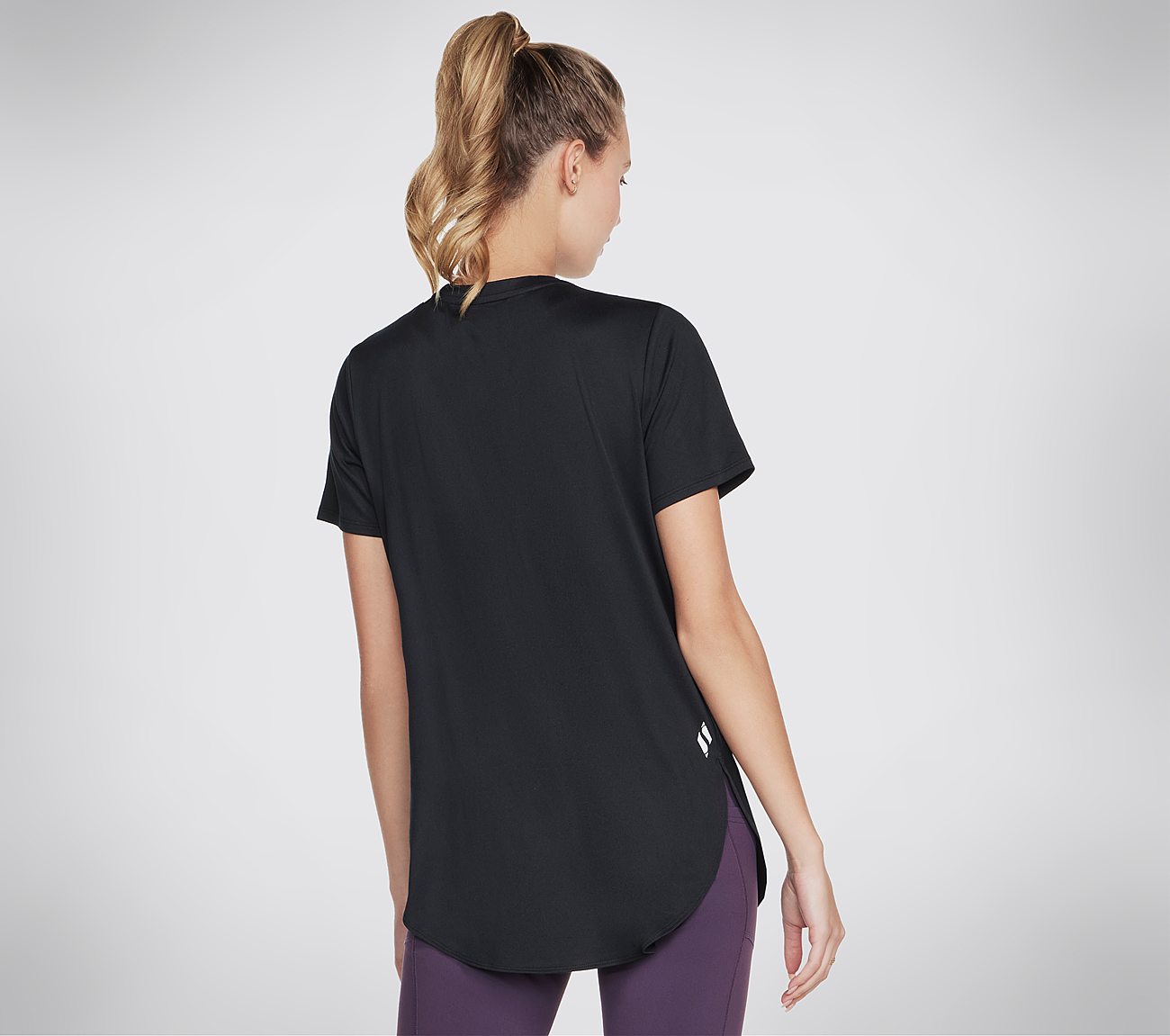 GODRI SWIFT SKECHERS TUNIC T-SHIRT, BBBBLACK Apparels Top View