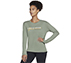 SKECHERS SIGNATURE LONG SLEEVE, LIGHT GREEN Apparels Lateral View